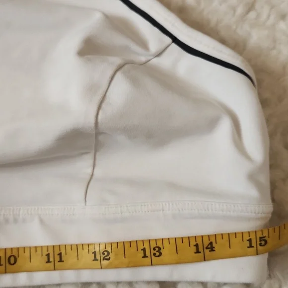 Lululemon Pace Perfect Bra (Storage) Sz 12 B/C Cup White/ Black - Picture 10 of 11